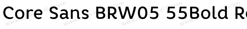 Core Sans BRW05 55Bold Regular字体转换